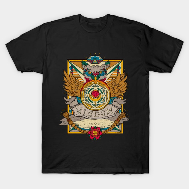 Owl's wisdom T-Shirt by SacredConexion